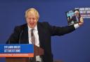 Prime Minister Boris Johnson at the launch of the Conservative Party Welsh manifesto in Wrexham whilst on the General Election campaign trail. Picture: Jacob King/PA Wire