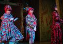 Ray Spencer as Dame Bella Ballcock, Davey Hopper as Arbuthnot and Steven Lee Hamilton as The Evil Queen