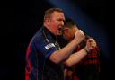 Glen Durrant in action in the PDC.