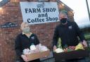 •	Judith and Neil are running a call and collect service from Spring House Farm Shop