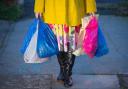 Embargoed to 0001 Monday May 10..File photo dated 26/12/18 of shopping being carried in plastic carrier bags.  UK retailers have cut their carbon emissions in half since 2005 and smashed environmental targets for the past year, according to new figures.
