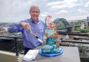 Great North Run Creator Sir Brendan Foster kicks off the Great North Run 40th birthday celebrations of the race, by cutting a cake today with the backdrop of the Tyne Bridge Picture: NORTH NEWS