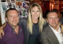 James and Jon Badgby and their sister, Nicky, at their 40th birthday