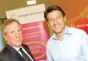 TOP BACKING: Lord Coe, of Sport England, right, with Paul Taylor, of Compete North East