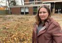Linthorpe Labour councillor Philippa Storey at the former Northern School of Art campus on Green Lane where trees have been cut down