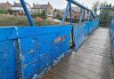 A footbridge in Eaglescliffe has been closed to due storm damage Picture: Stockton Borough Council