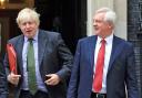 A picture of Boris Johnson (left) and David Davis back in 2016, when Johnson was Foreign Secretary (PA)