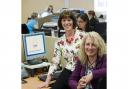 Alison Skiingley of rpmi, right, with Business Link Skills Advisor Lynne Groves.