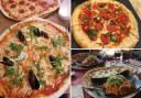 Photos via Tripadvisor show pizzas from Uno Ristorante Middlesbrough (left), Pizza Hut (top right) and Uno Momento (bottom right).