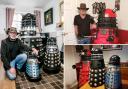 Brian Hamilton, 68, from Spennymoor, creates Daleks in his spare time. Pictures: SARAH CALDECOTT and BRIAN HAMILTON.