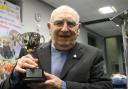 John 'Jack' Appleton after receiving his lifetime of achievement award at the Darlington Sports Winners Grand Final. Picture: Peter Barron