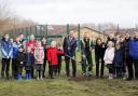 The Mayor of Stockton-on-Tees, Councillor Kevin Faulks, with the Lord-Lieutenant of North Yorkshire and schoolchildren from Barley Fields Primary School, Ingleby Barwick, ‘Plant a Tree for the Jubilee’. Picture: STOCKTON BOROUGH COUNCIL