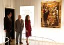 The Prince of Wales with Queen Letizia of Spain during a visit to the Spanish Art Gallery, in Bishop Auckland, County Durham. Picture: PA
