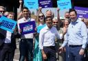 Rishi Sunak and Ben Houchen at a campaign event on Teesside last month. Picture: PA