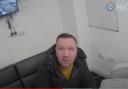 Dodgy builder David Mason slipping into his pretend illness when he was arrested. Picture: NORTH YORKSHIRE COUNTY COUNCIL