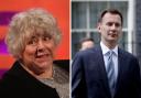 Miriam Margolyes and Jeremy Hunt. Picture: NORTHERN ECHO