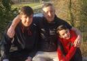 Peter Walker with his kids. Picture: NORTH YORKSHIRE POLICE