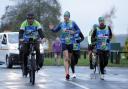 Kevin Sinfield during day four of the Ultra 7 in 7 Challenge from Chester-Le-Street to Stokesley. The former Leeds captain is set to complete seven ultra-marathons in as many days in aid of research into Motor Neurone Disease, finishing by running into
