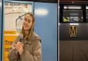 Lucie Thomson from North Shields becomes the first busker on the Metro in nearly three years.
