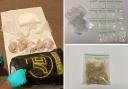 Bagged Ecstasy and Ketamine recovered by police in seizures in Newcastle   Picture: NORTHUMBRIA POLICE