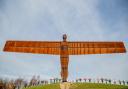 The Angel of the North celebrated 25 years of standing proud over Tyneside on Wednesday (February 15).