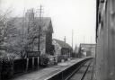 A 1950s picture of Cockfield Fell station taking from a train and showing the footbridge in its original position. Picture courtesy of NELPG and the WB Greenfield Collection