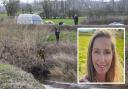 A body has been found in the search for missing mother-of-two Nicola Bulley (inset), more than three weeks after she disappeared. Pictured: Divers working in the river close to where she disappeared.