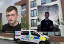 KIller Aaron Ray, left, his victim Jason Brockbanks and the murder scene, at Mansion Tyne student accommodation block in Newcastle                           Pictures: NORTHUMBRIA POLICE/NORTH NEWS/PUBLIC