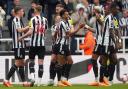 Jacob Murphy is congratulated after opening the scoring in Newcastle's 6-1 win over Tottenham