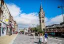 Darlington Town Centre in sunny weather