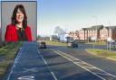 MP Mary Foy and the A690 junction