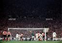Ian Porterfield scores Sunderland's winning goal in the 1973 FA Cup final