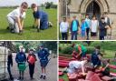 Pupils and staff at Aysgarth School, in North Yorkshire, have been helping out in the community as part of the King's coronation celebrations