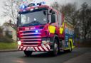Fire crews were called out on Wednesday teatime to battle a fire in a corn field just off the A1.