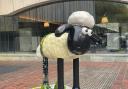 Shaun the Sheep statue.