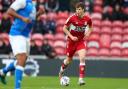 Paddy McNair plays for Middlesbrough against Bradford City