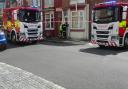 Emergency services attended Clive Road in the town at around 11.45am following reports of a house fire on the street