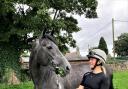 Azure Blue, pictured on Friday, has had a setback and will miss York's big sprint