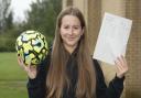 Young England Lioness scores top grades after tackling her GCSEs