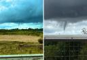 The rare phenomenon, which has been branded a funnel cloud, spotted near Harrogate, was seen by passers-by on Tuesday (August 29) just up from the A1 Motorway.