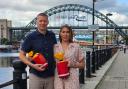 Husband and wife Godo and Charlotte Takacs, who both work at the Pitcher and Piano on Newcastle’s Quayside, played the role of lifesavers in the rescue last month
