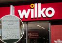 Employees at Wilko in Washington Galleries have bid goodbye to residents and shoppers ahead of their closure on Tuesday (October 3) Credit: PA, LESLEY PEARSON