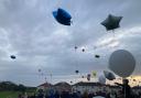 Balloon release for Ian Langley