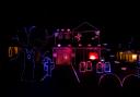 The Stonebanks in Hunwick, County Durham have transformed their home into a spooky Halloween light show.