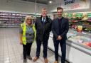 Darlington MP Peter Gibson in a visit to Company Shop.