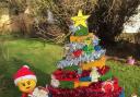 The Lego Tree won first prize in the Exelby alternative Christmas event