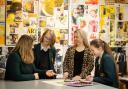 Emma Hardy supports Durham High School pupils as Artist in Residence