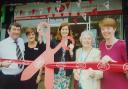 Post Office CEO Paula Vennels, right, at the reopening of Mowden Post Office, in Darlington