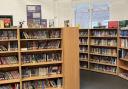 Tanfield School Library book shelves