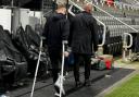 Anthony Gordon left St James' Park on crutches